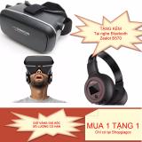 Bộ sản phẩm xem film 3D hoàn hào trên điện thoại: Kính thực tế ảo Shinecon + Tặng kèm tai nghe Bluetooth Zealot B570 âm thanh cực hay