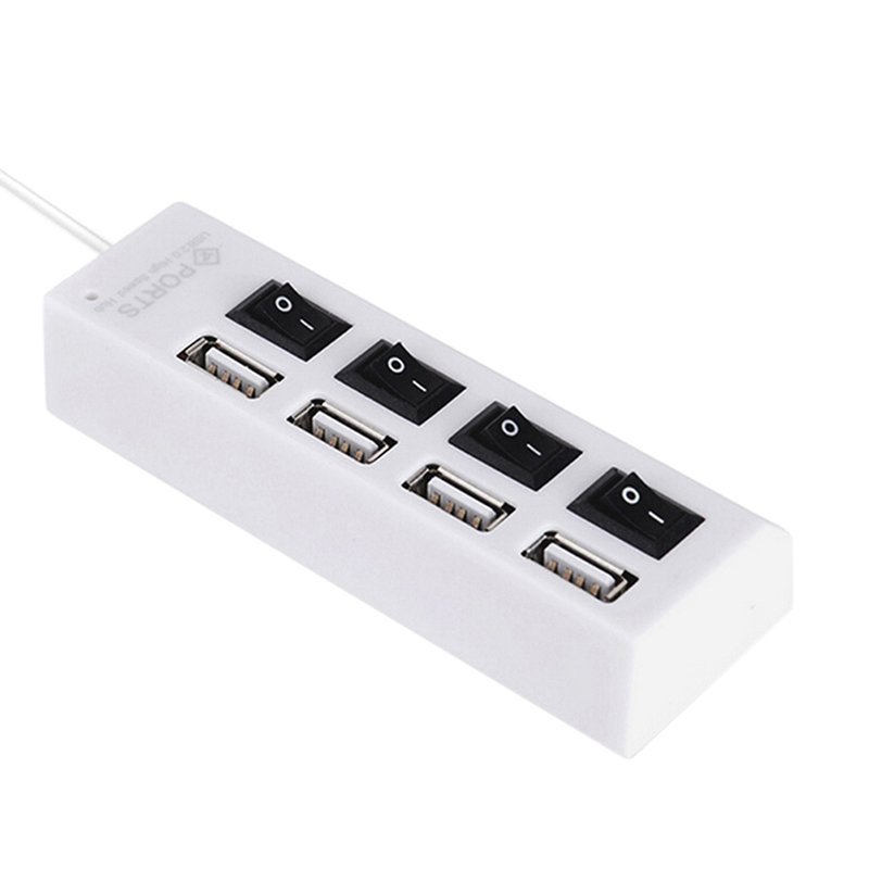 Bảng giá Buytra 4 Port USB 2.0 High Speed External Multi Expansion Hub ON OFF Switch 3c-fd White - intl Phong Vũ