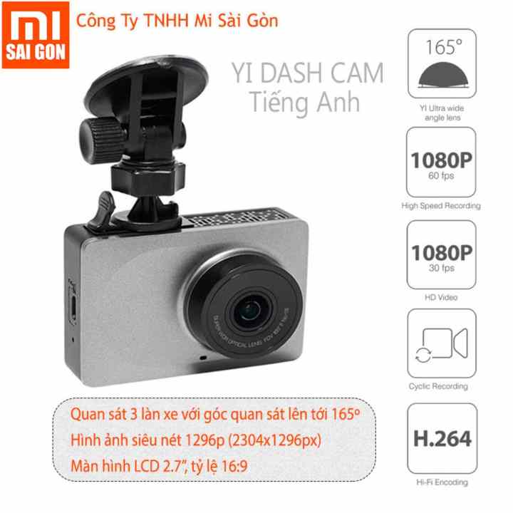 Camera hành trình xe hơi ô tô xiaomi yi smart car DVR