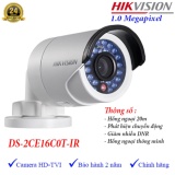 Camera hdtvi ngoài trời hồng ngoại 20m 2mp hikvision ds-2ce16d0t-ir
