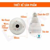 Camera IP VR 360 độ hình bóng đèn DeTeK (App Yoosee)- TOP SELL