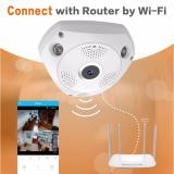 [HCM]Camera Ip wifi VRCAM 3D Panoramic quay 360 độ toàn cảnh
