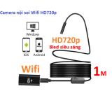 Camera nội soi độ nét cao HD720p phát Wifi dây dài 1m,chống nước IP67 (Phiên bản mới)