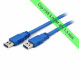 Cáp 2 đầu USB  1.5 mét (USB 3.0) UNITEK Y-C412(màu xanh)