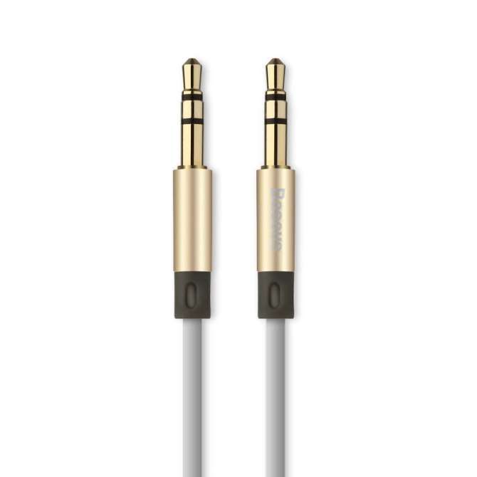 Hình ảnh Cáp âm thanh 3.5mm Baseus Fluency Series 1.2m (Vàng)