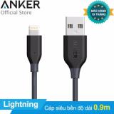 Cáp Anker Powerline Lightning 0.9 m (Xám) - Hãng phân phối chính thức