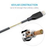 Cáp Anker Powerline Lightning 0.9 m (Xám) - Hãng phân phối chính thức