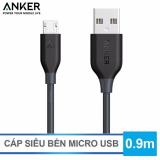 Cáp Anker Powerline Micro USB 0.9m (Xám) - Hãng phân phối chính thức