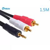 Cáp Audio 1.5m Dtech 1 ra 2 đầu hoa sen DT-6211