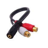 Cáp Audio 3.5mm ra 2 RCA Dtech DT-6210