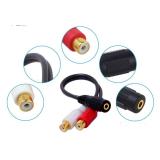 Cáp Audio 3.5mm ra 2 RCA Dtech DT-6210