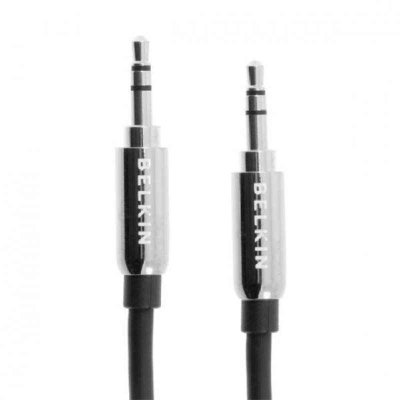 Cáp audio 3.5mm Belkin AUX Stereo Cable (Đen)