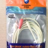 Cáp Audio đầu 1 ra 2 chuẩn 3,5mm dài 3m