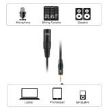 Cáp audio micro Transhine XLR - 3.5mm