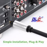 Cáp audio quang (Toslink, Optical) 3M Ugreen 10541 vỏ nhôm cao cấp (Đen)