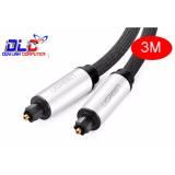 Cáp audio quang (Toslink, Optical) 3M Ugreen 10541 vỏ nhôm cao cấp (Đen)