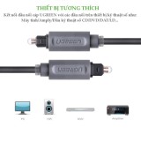 Cáp Audio Quang (Toslink, Optical) dài 1,5m Ugreen - 10769 (Xám)