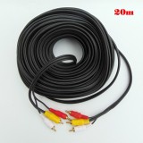 CÁP AV BÔNG SEN 6 ĐẦU VIDEO/AUDIO RCA DÀI 20M