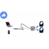 Cáp chia 2 đầu 3.5mm (1 đầu 3.5mm dương ra 2 đầu 3.5mm âm) 25Cm UGREEN 10738 (trắng)