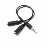 High Quality 1 to 2 Port 3.5 Audio Splitter Cable