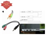Cáp chia Audio 3.5mm ra mic và loa (Đen)