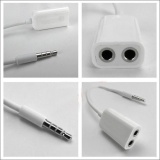 Cáp chia cổng tai nghe 3.5mm từ 1 ra 2 phone đa năng