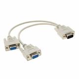 Cáp chia VGA 1 cổng ra 2 cổng trắng giá rẻ
