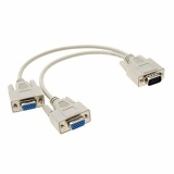 Cáp chia VGA 1 cổng ra 2 cổng trắng giá rẻ
