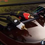 Cáp chuyển 2 jack RCA sang 2 jack 6.3mm