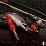 Cáp chuyển 2 jack RCA sang 2 jack 6.3mm
