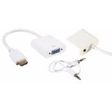 Cáp chuyển đổi HDMI sang Vga có âm thanh (Trắng)