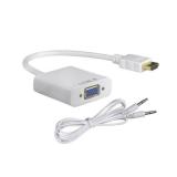 Cáp chuyển đổi HDMI sang Vga có âm thanh (Trắng)