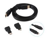 Cáp chuyển đổi mini hdmi / micro hdmi sang hdmi 3in1 dài 1.5m