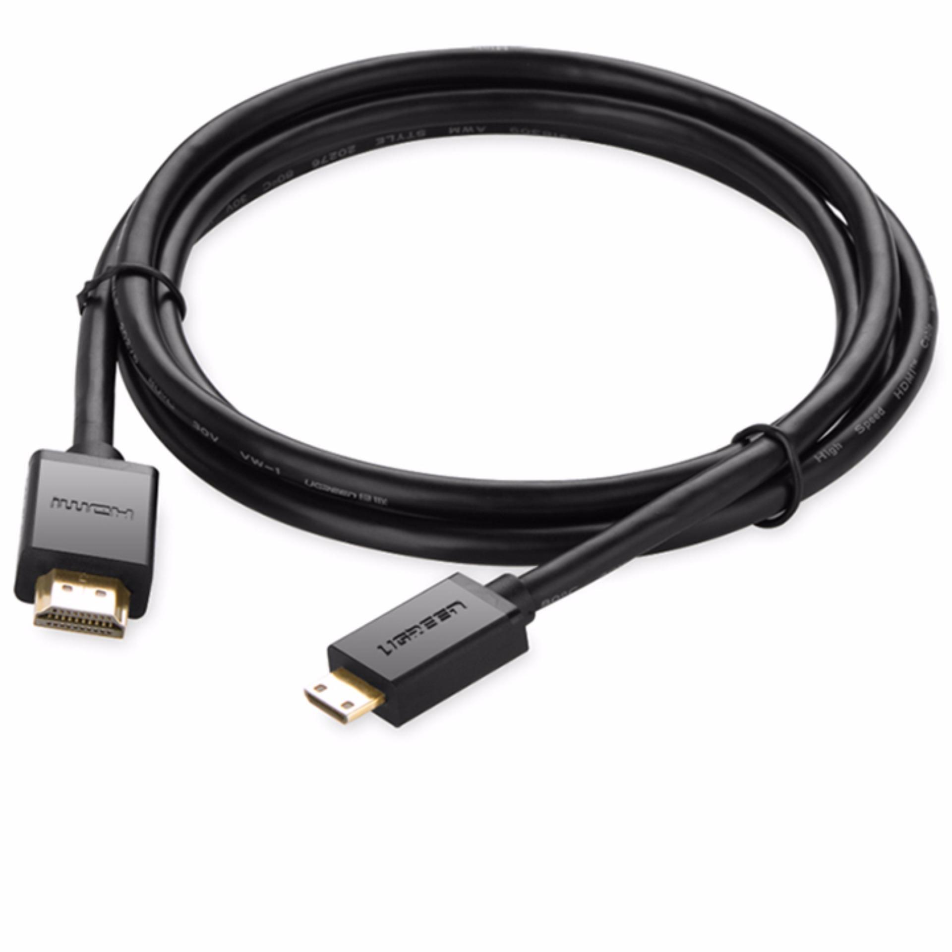 Cáp chuyển đổi Mini HDMI sang HDMI 3m Ugreen 10118 (Đen)