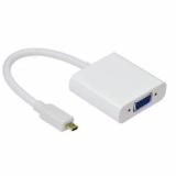 Cáp chuyển đổi tín hiệu Micro HDMI to VGA (Trắng)