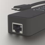Cáp chuyển đổi USB type-C ra 3 cổng USb 3.0 + cổng Lan RJ45