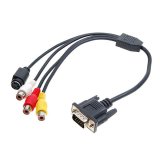 Cáp chuyển đổi VGA to Svideo và Composite AV Ladano