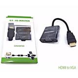 Cáp chuyển HDMI sang VGA 25Cm KING-MASTER KY-H121B (màu đen)