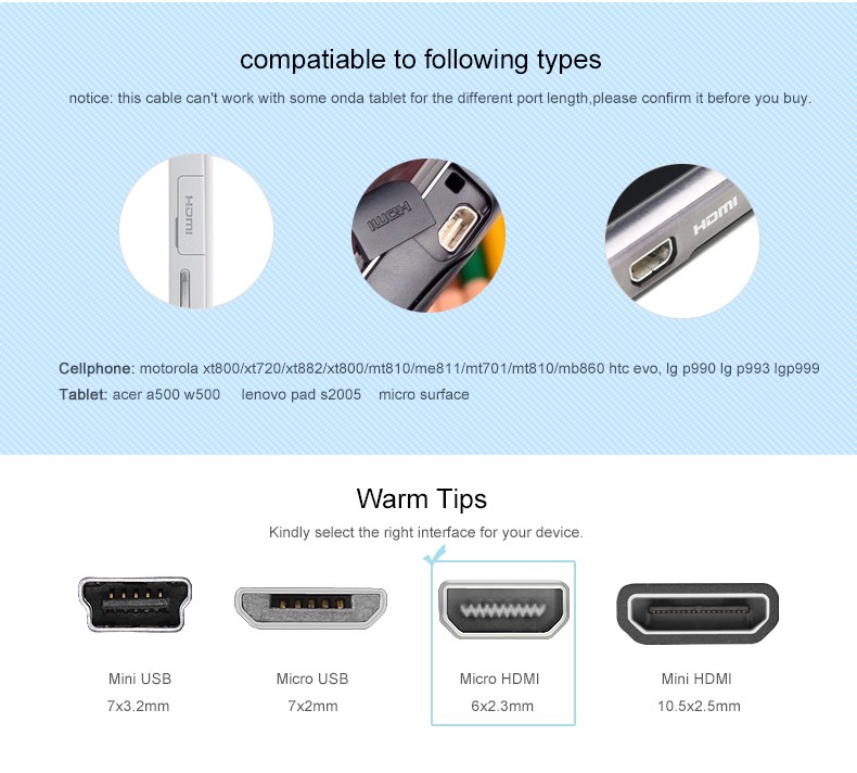 Cáp chuyển Micro HDMI Type D sang HDMI Type A dài từ 1-3m UGREEN HD127