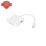 Cáp Chuyển Mini Displayport Hoặc Thunderbolt Sang Hdmi Vga Dvi Adapter (Trắng)