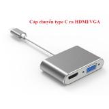 Cáp chuyển type c to hdmi/vga fullhd 3d 4kx2k