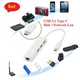 Cáp chuyển USB Type-C ra Lan và 3 cổng USB 2.0 chất lượng cao