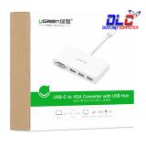 Cáp chuyển USB Type C to VGA, Hub USB 3.0 Ugreen 40375