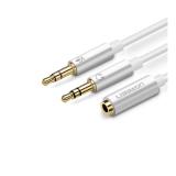 Cáp gộp tín hiệu 2 đầu 3.5mm vào 1 đầu 3.5mm (âm) Ugreen 10790 ( Trắng)