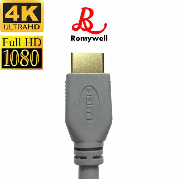 Cáp HDMI chuẩn 2.0 hỗ trợ 4K dài 1.5m hiệu Romywell Thái Lan