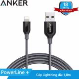 Cáp Lightning Anker Powerline+ cho iPhone/iPad - Dài 1,8m (Đen) - Phụ Kiện Vàng