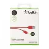 Cáp Lightning cho iPhone và iPad 1.2m Belkin F8J023bt04 (Đỏ)