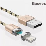 Cáp Lightning hít từ BASEUS Insnap Series dòng Sạc 2.4A (Vàng)