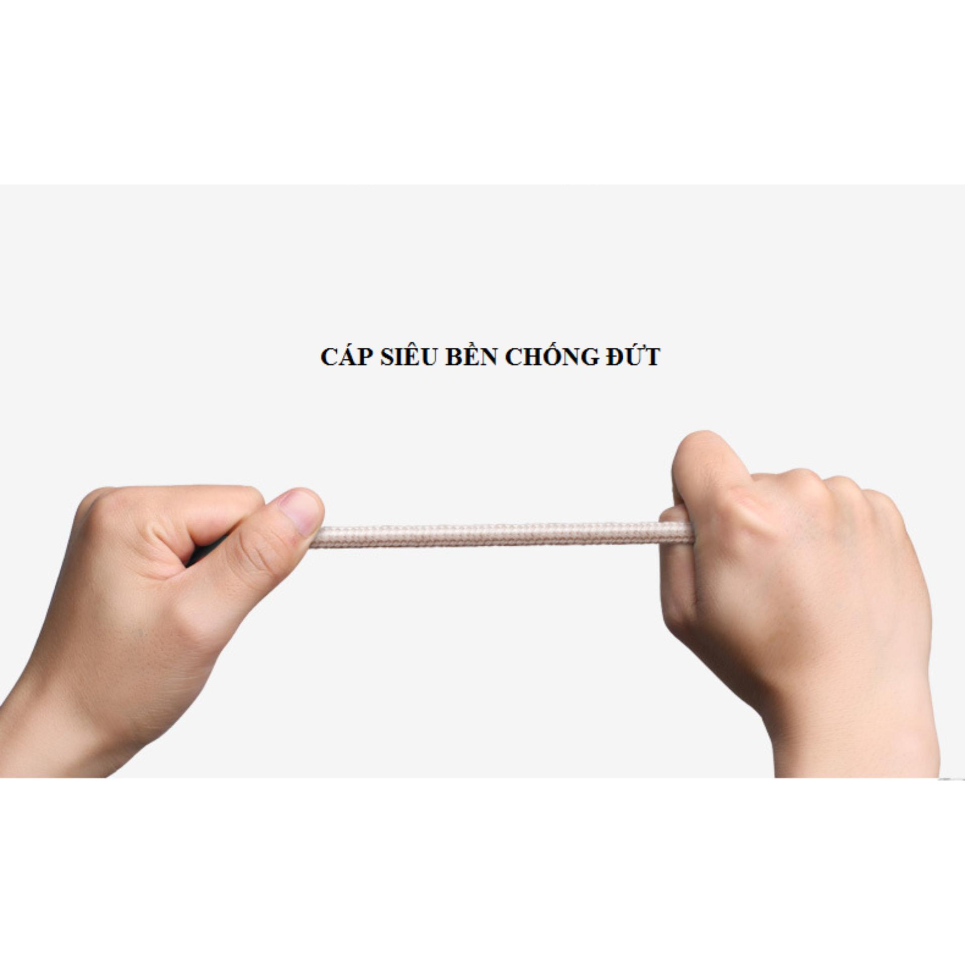 [Freeship Max] Cáp lightning Pisen bọc lưới 200mm