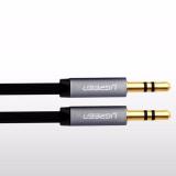 Cáp loa 2 đầu 3.5mm ngắn 1.5 mét, dẹt mỏng UGREEN 10721 (màu đen)(Đen)